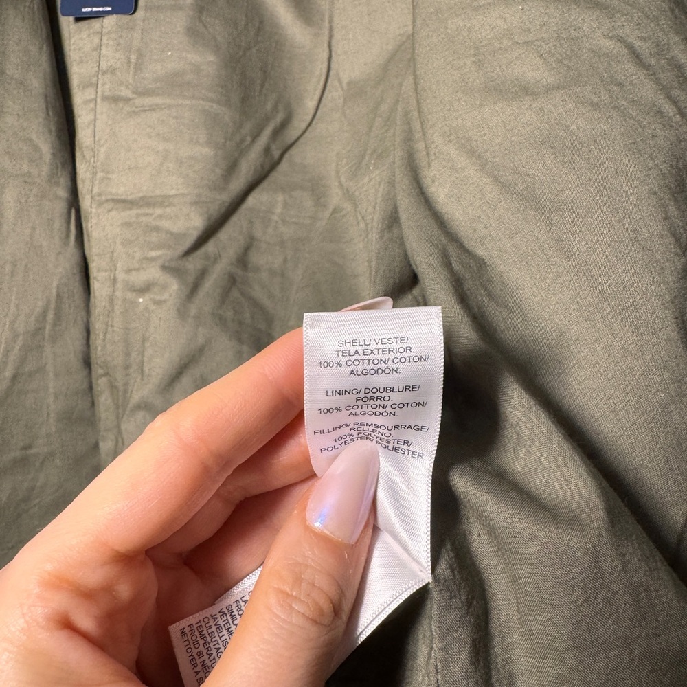 NWT Lucky Brand Quilted Jacket in Olive Women’s Medium - Picture 6 of 8